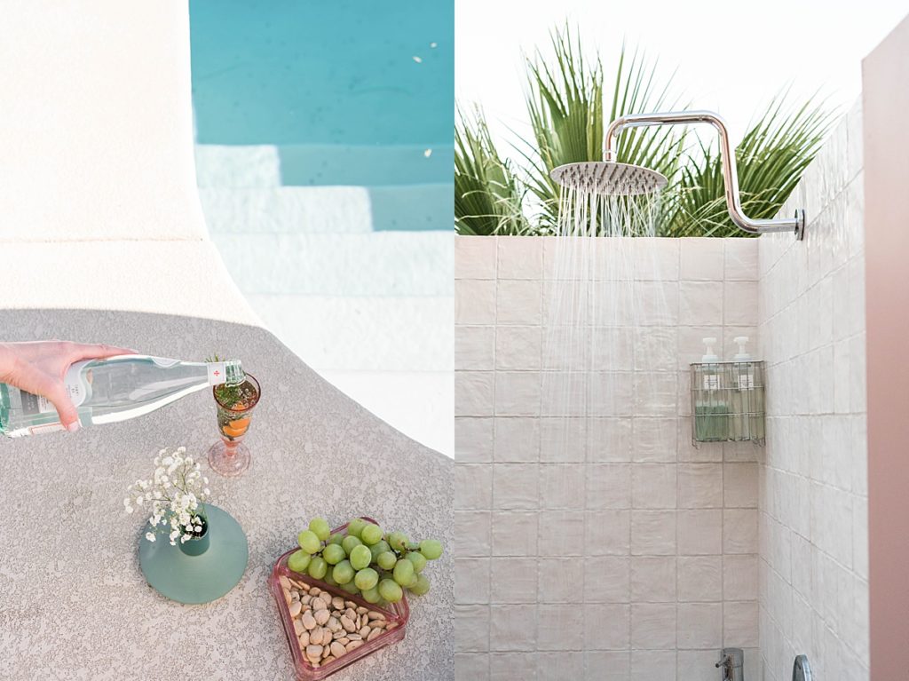 Villa leche details Palm Desert in california lifestyle brand photoshoot